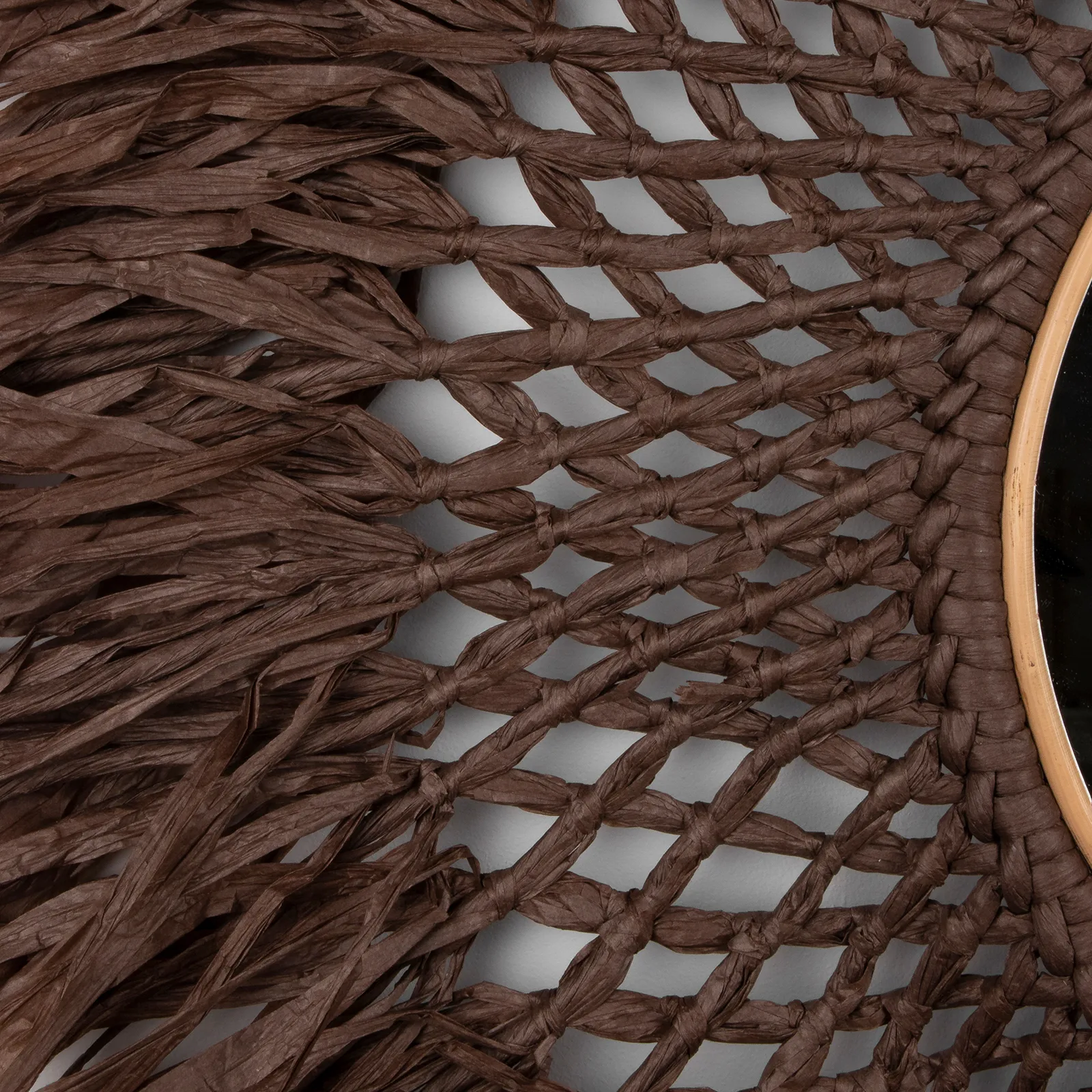 Lampada da parete con specchio Boho Ø 90 cm, marrone Globen Lighting