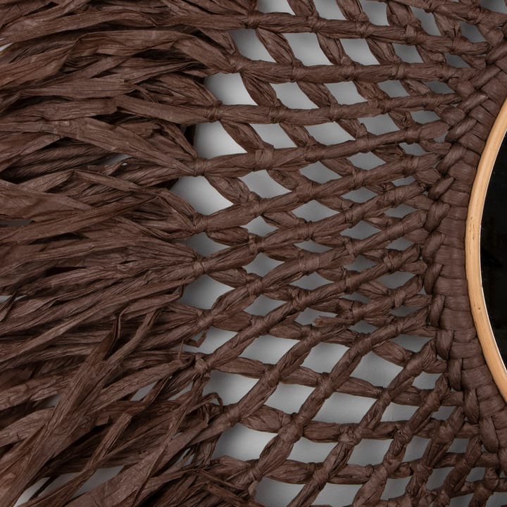 Lampada da parete con specchio Boho Ø 90 cm, marrone Globen Lighting