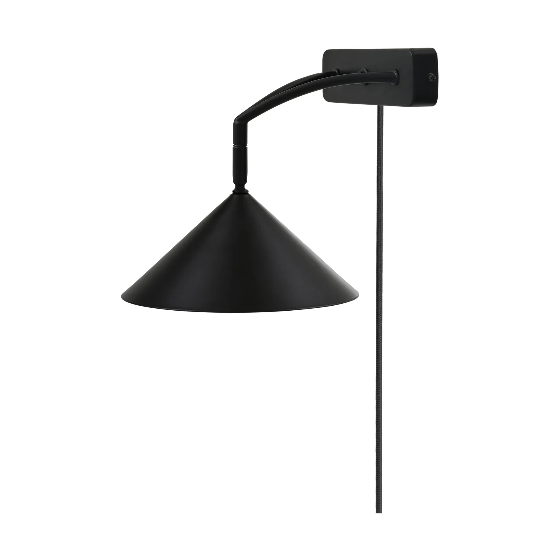 Lampada da parete Curve, Nero Globen Lighting