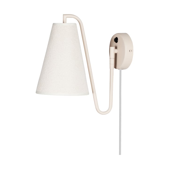 Lampada da parete Lou - Bouclé bianco-beige - Globen Lighting