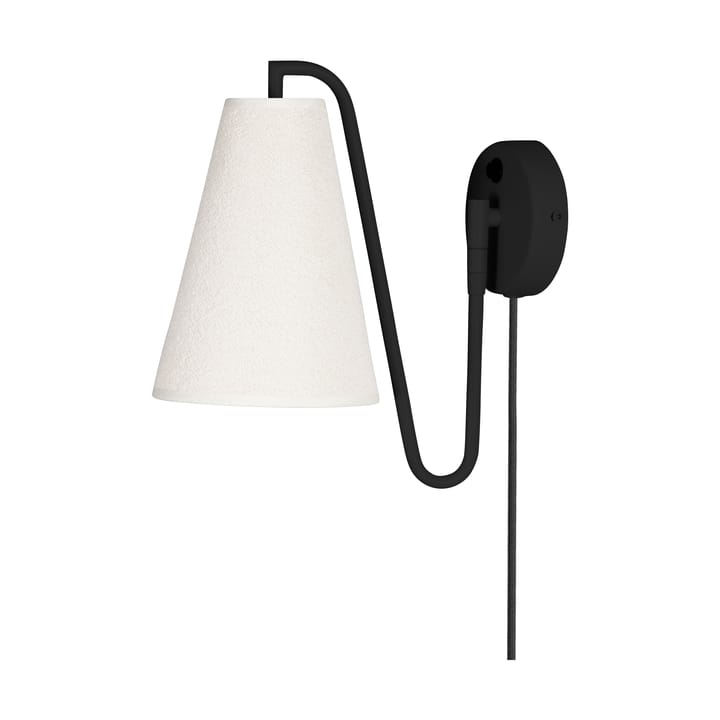 Lampada da parete Lou - Bouclé bianco-nero - Globen Lighting