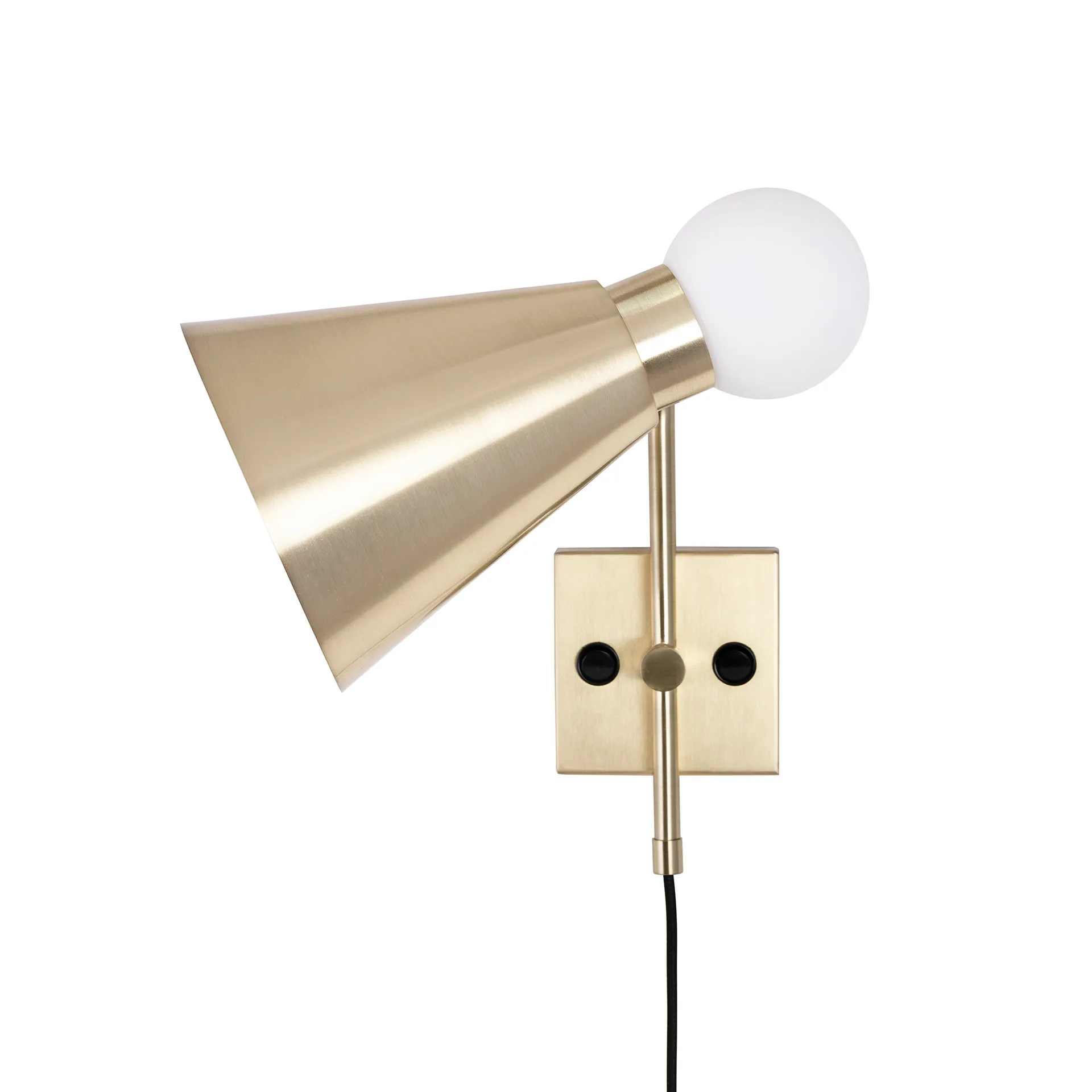 Lampada da parete Ludo, ottone spazzolato Globen Lighting