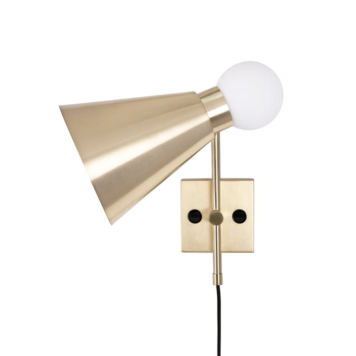 Lampada da parete Ludo, ottone spazzolato Globen Lighting