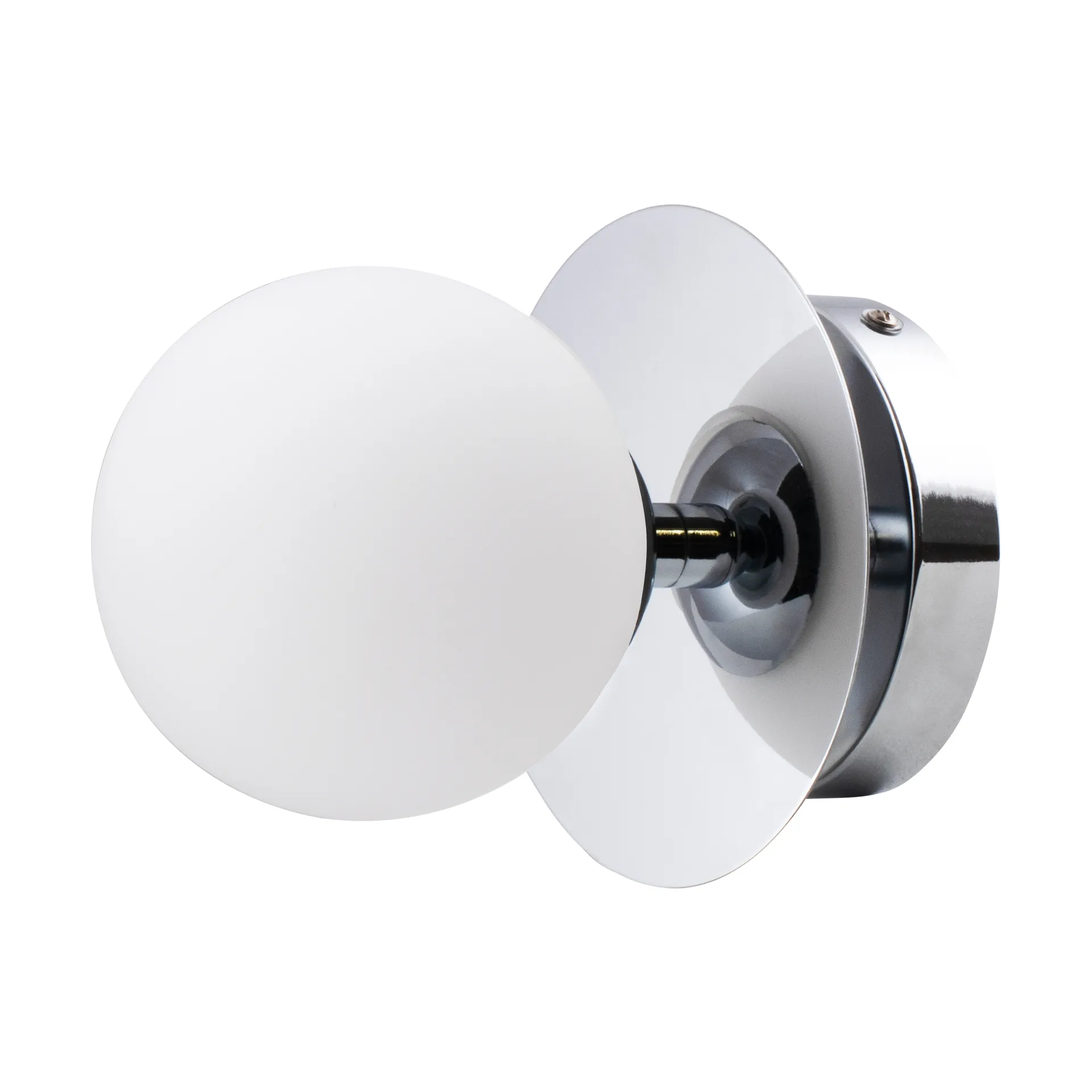 Lampada da parete/soffitto Art Deco IP44, Cromo-Bianco Globen Lighting