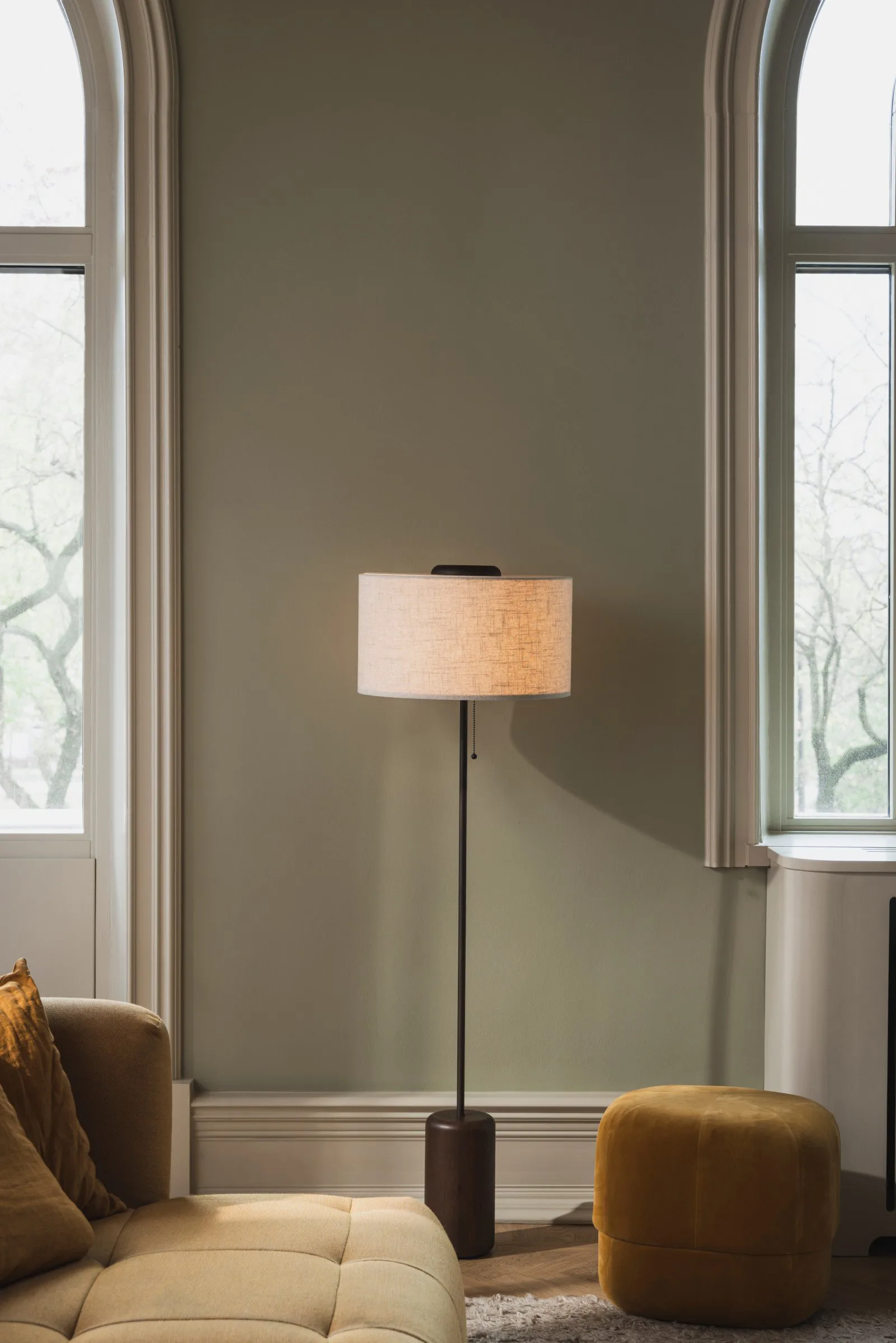 Lampada da pavimento Bosco, Rovere mordenzato marrone Globen Lighting