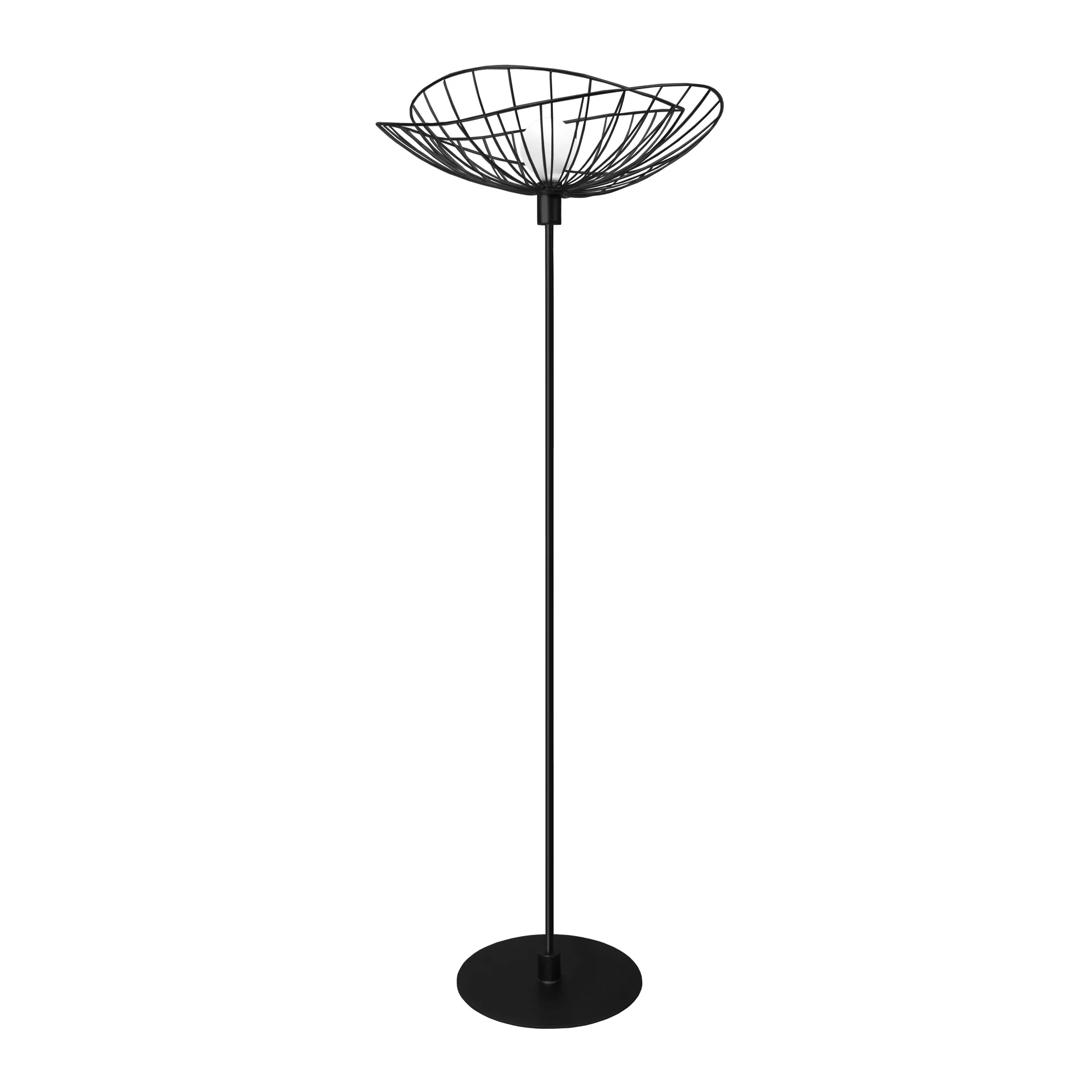 Lampada da pavimento Ray, nero opaco Globen Lighting