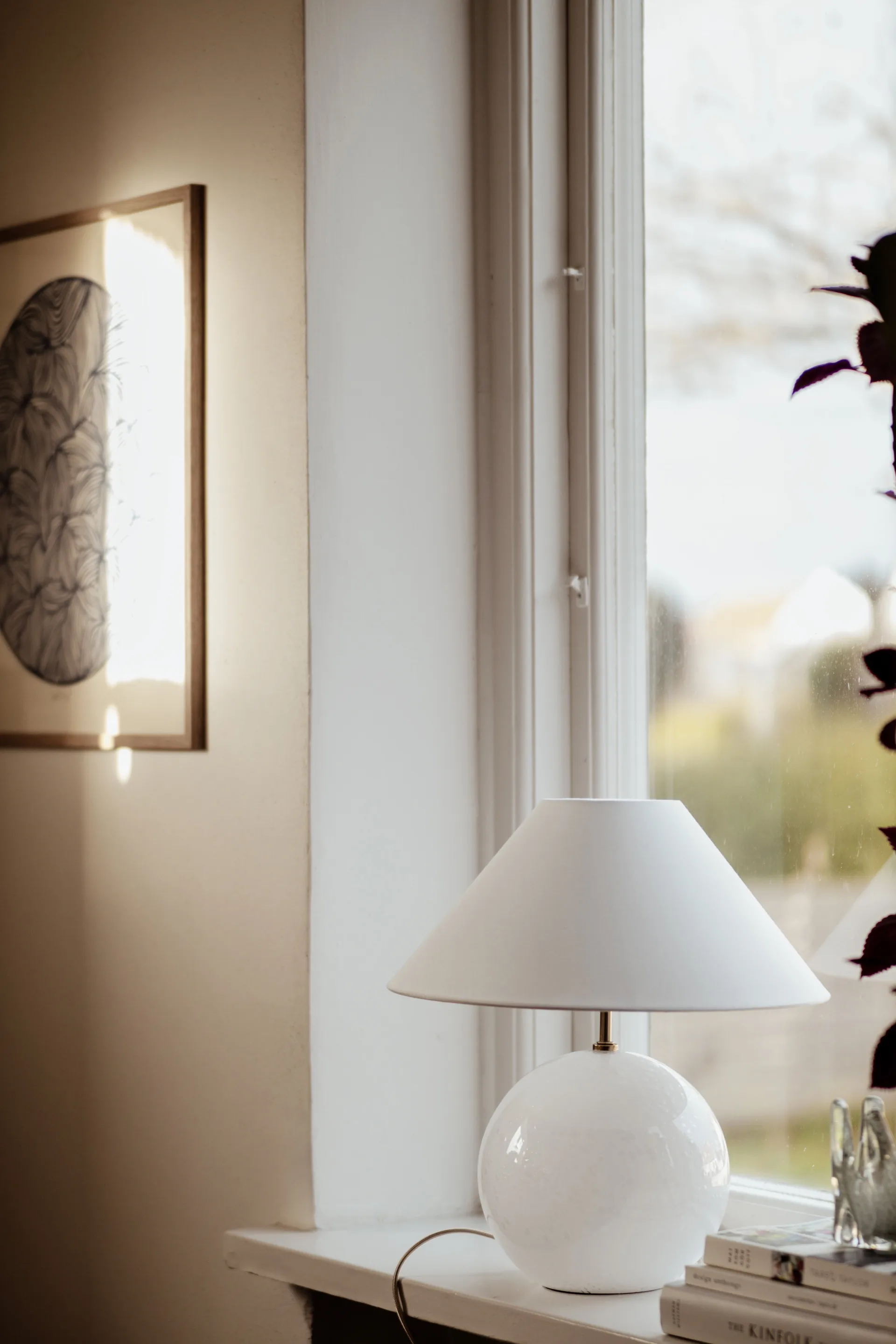 Lampada da tavolo 39 cm Iris 35, Bianco Globen Lighting