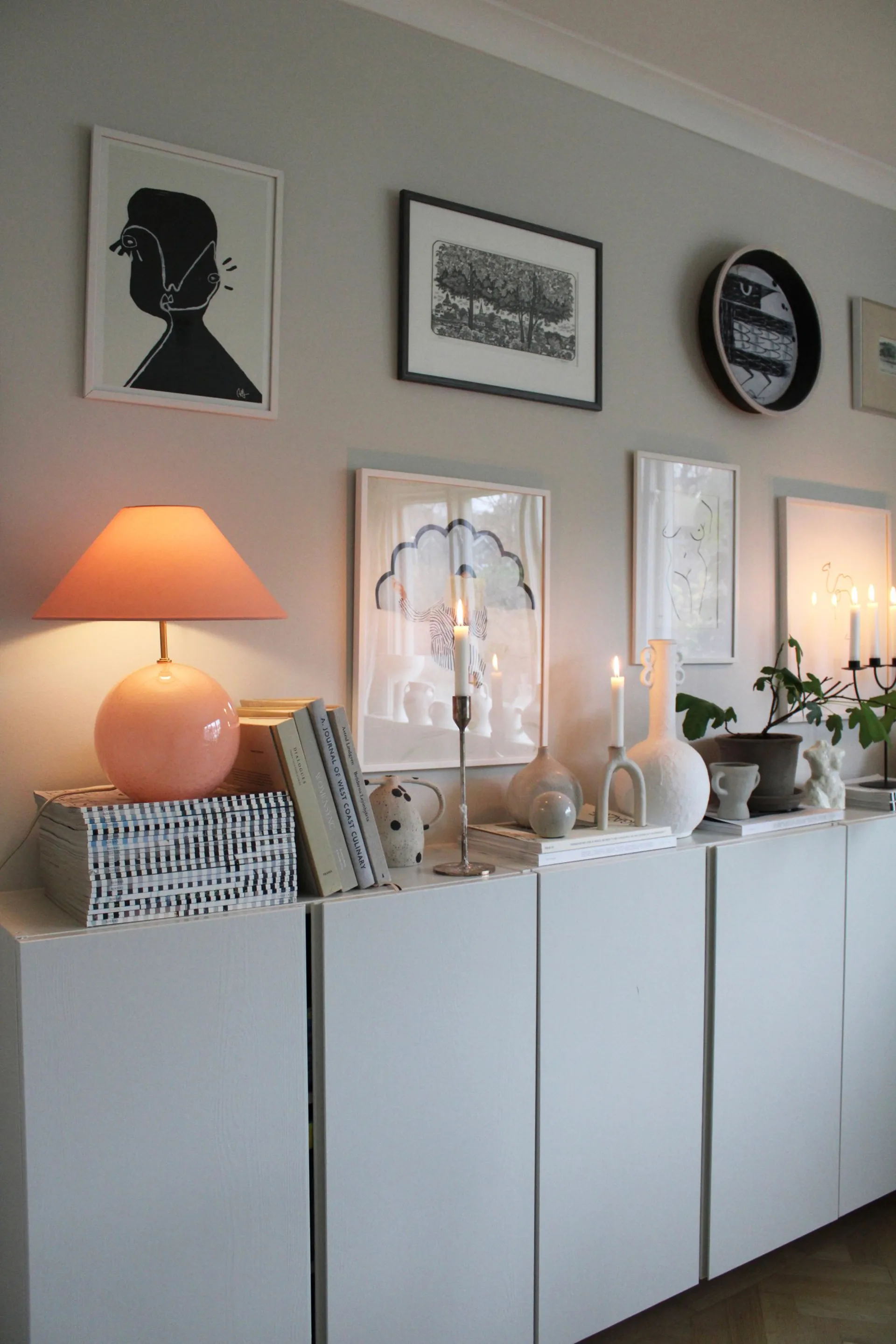 Lampada da tavolo 39 cm Iris 35, Blush Globen Lighting