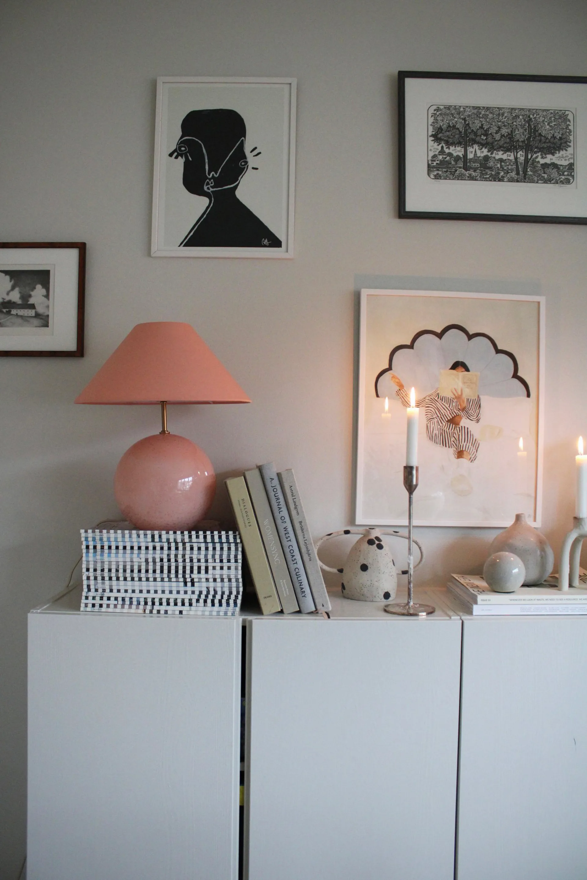 Lampada da tavolo 39 cm Iris 35, Blush Globen Lighting