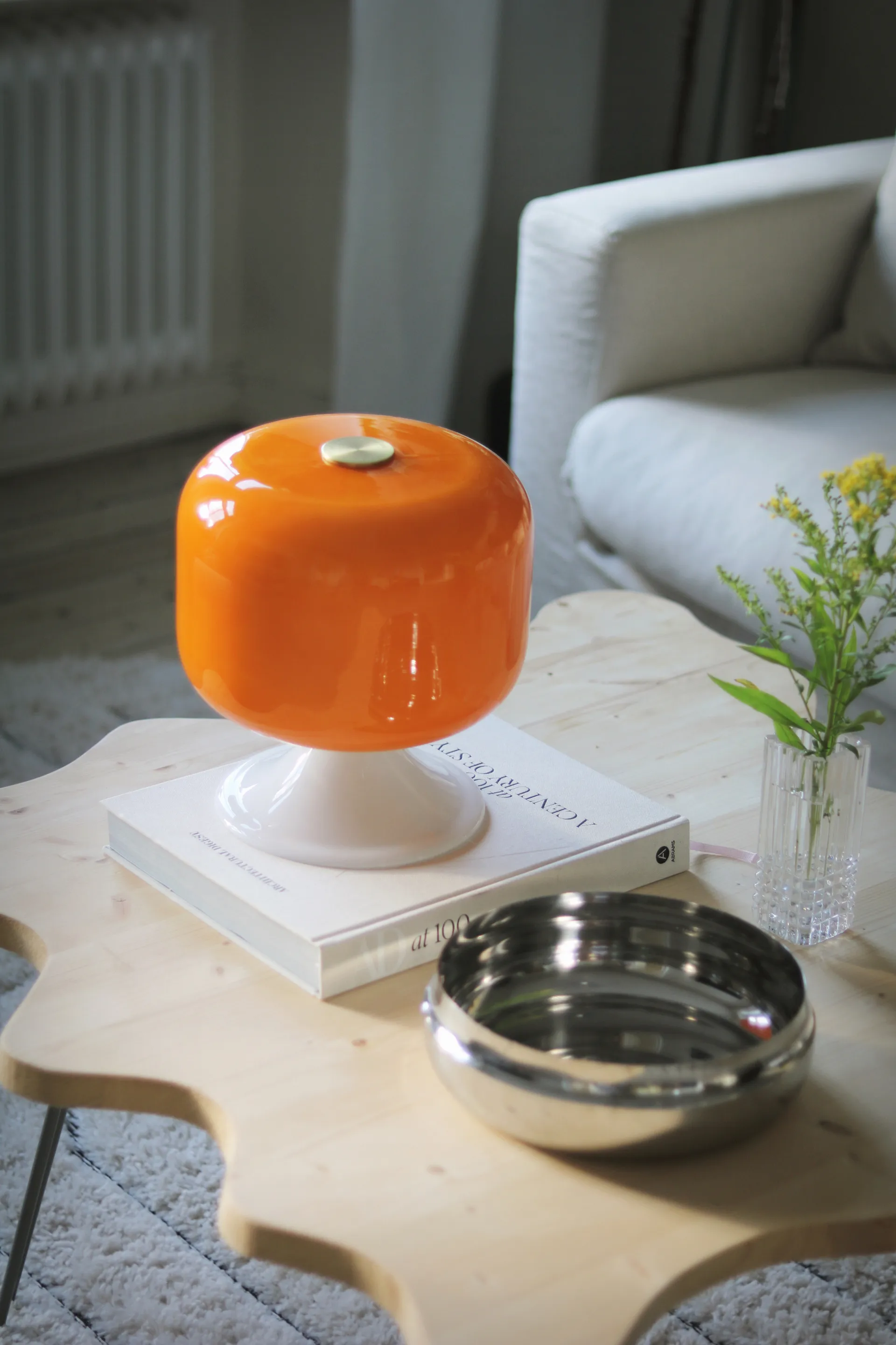 Lampada da tavolo Bullen 25 , Arancione Globen Lighting