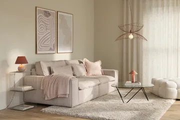 Lampada da tavolo Castello 24 - Marmo rosa tenue - Globen Lighting