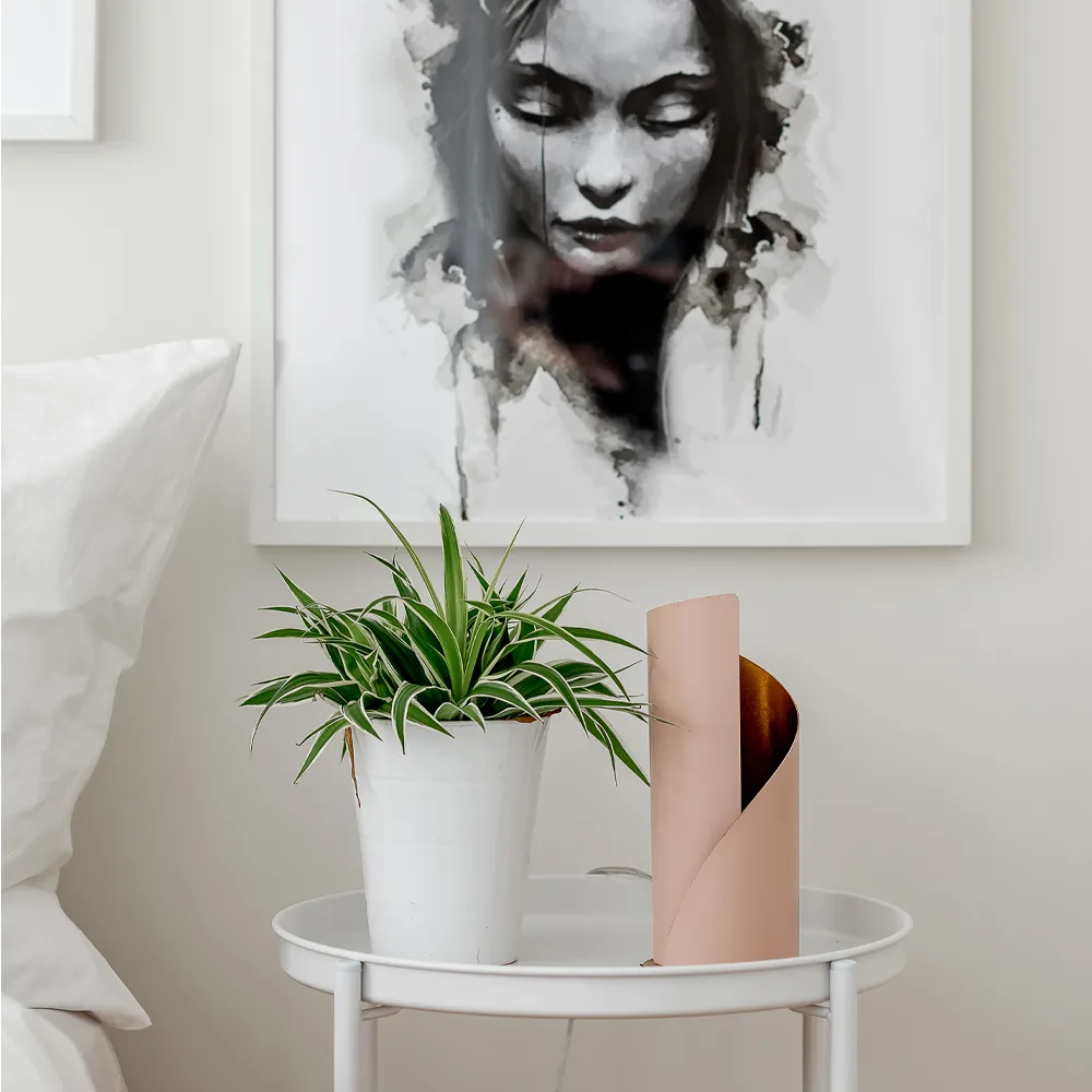 Lampada da tavolo Eternity, rosa/ottone Globen Lighting