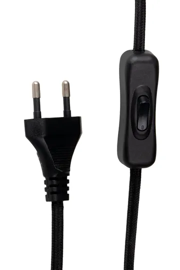 Lampada da tavolo Florian - Bouclé bianco/nero, Ø20x39 cm - Globen Lighting