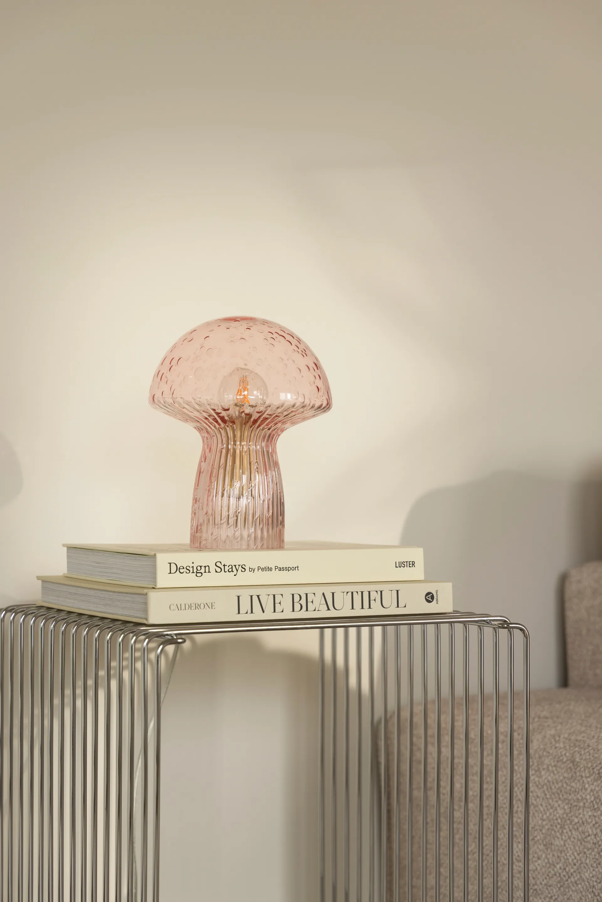 Lampada da tavolo Fungo Special Edition Rosa, Ø16 cm, A:20 cm Globen Lighting