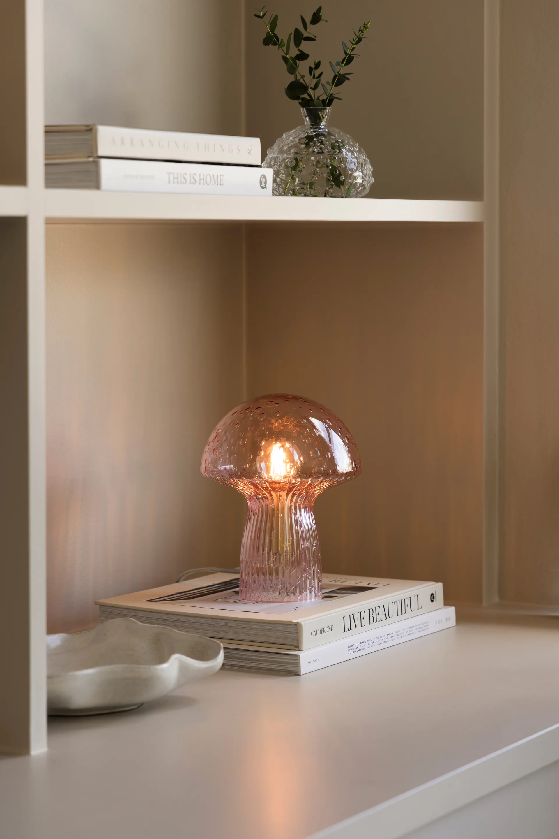 Lampada da tavolo Fungo Special Edition Rosa, Ø16 cm, A:20 cm Globen Lighting