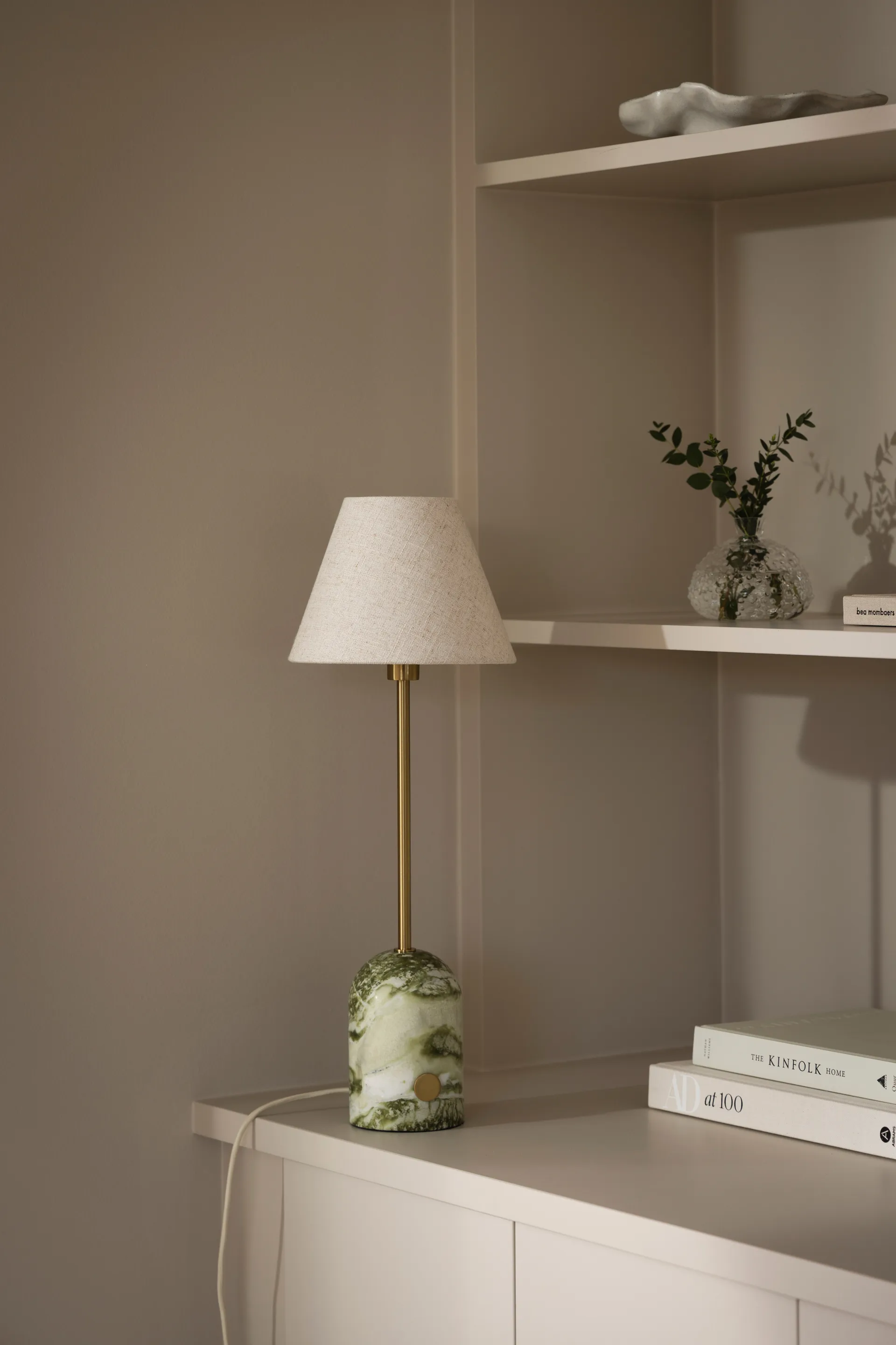 Lampada da tavolo Gino 20, Marmo verde chiaro Globen Lighting