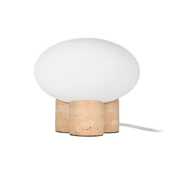 Lampada da tavolo Mammut Ø 20 cm - Travertino - Globen Lighting