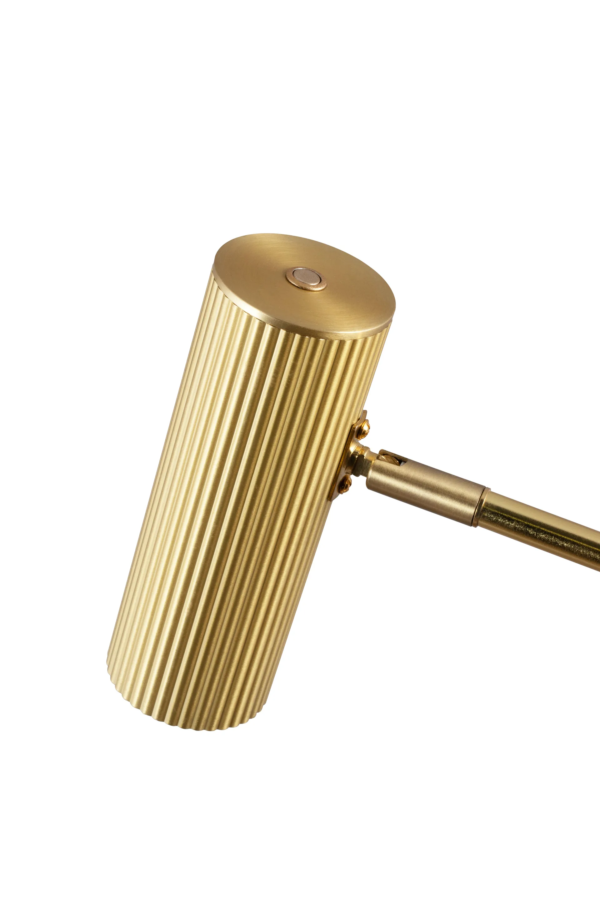 Lampada da terra Hubble Read, Ottone spazzolato Globen Lighting