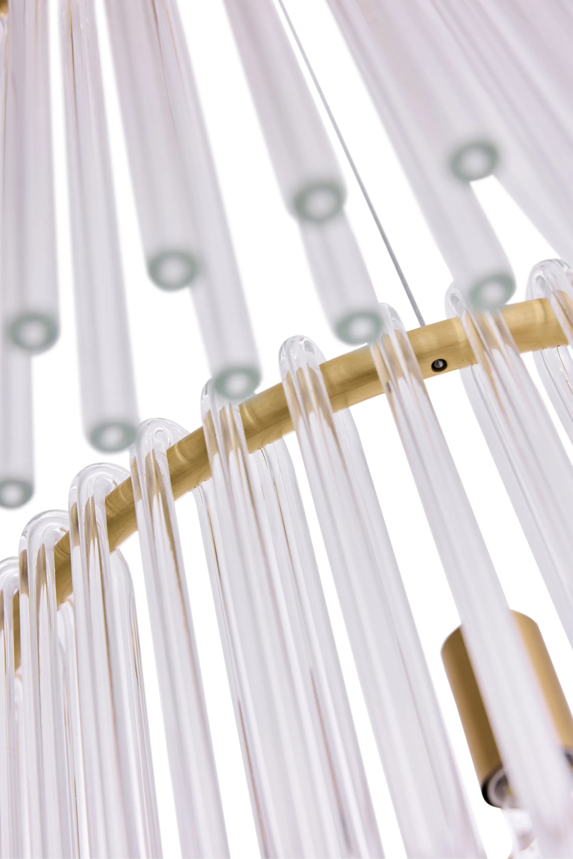 Lampadario a sospensione Hook 60, Ottone chiaro spazzolato Globen Lighting