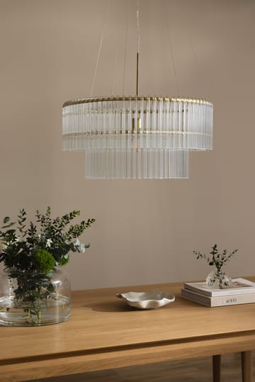 Lampadario a sospensione Hook 60 - Ottone chiaro spazzolato - Globen Lighting