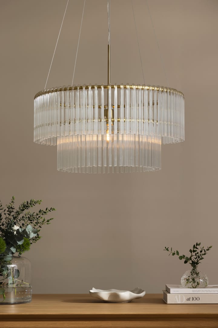 Lampadario a sospensione Hook 60, Ottone chiaro spazzolato Globen Lighting