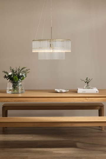 Lampadario a sospensione Hook 60 - Ottone chiaro spazzolato - Globen Lighting