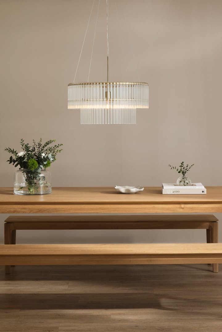 Lampadario a sospensione Hook 60, Ottone chiaro spazzolato Globen Lighting