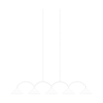 Lampadario Curve 5 - Bianco - Globen Lighting