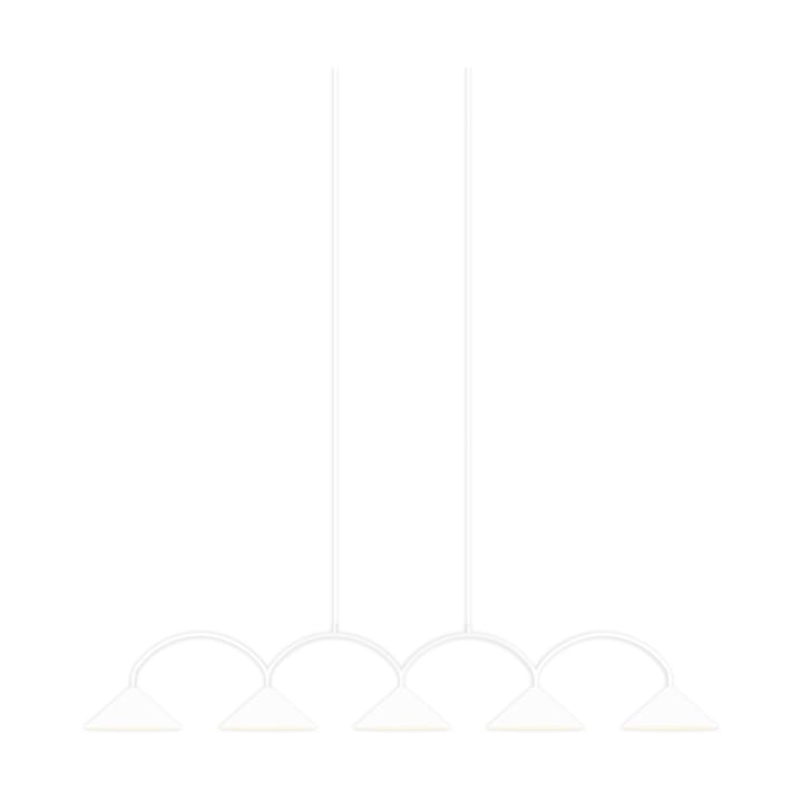 Lampadario Curve 5, Bianco Globen Lighting