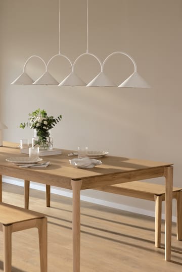 Lampadario Curve 5 - Bianco - Globen Lighting