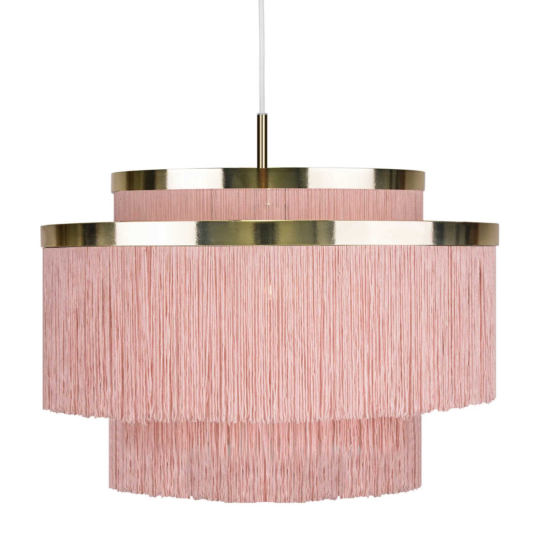 Lampadario Frans, ottone rosa Globen Lighting