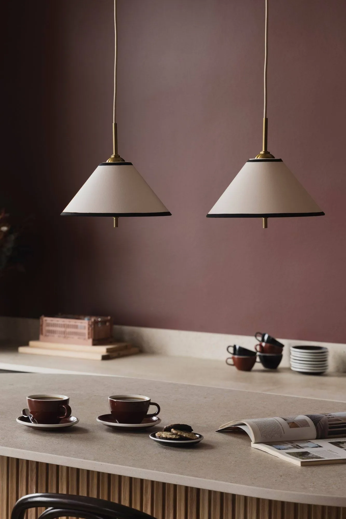Lampadario Iris 25, Creme-noir (bianco dorato) Globen Lighting