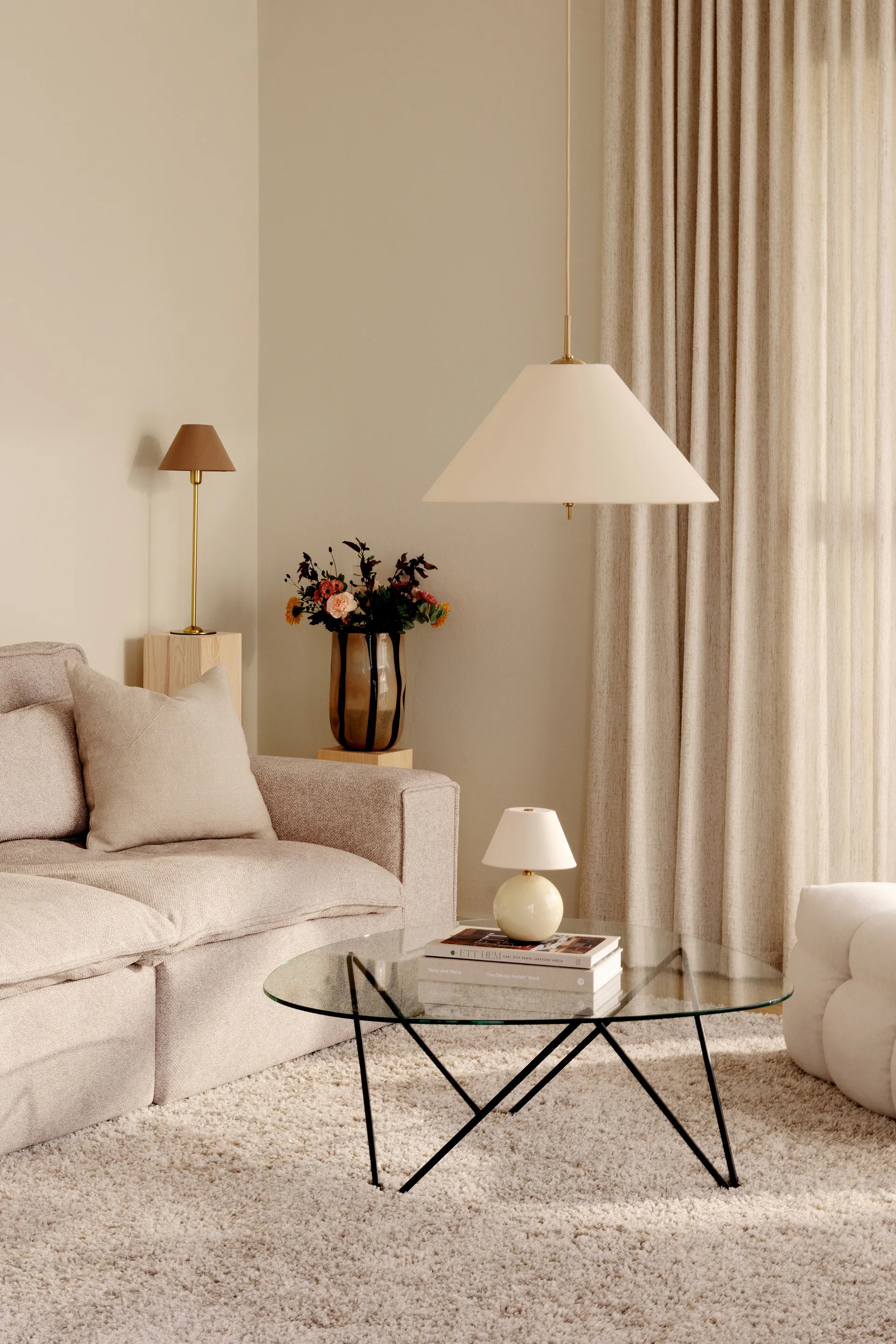 Lampadario Iris 50, Crema Globen Lighting