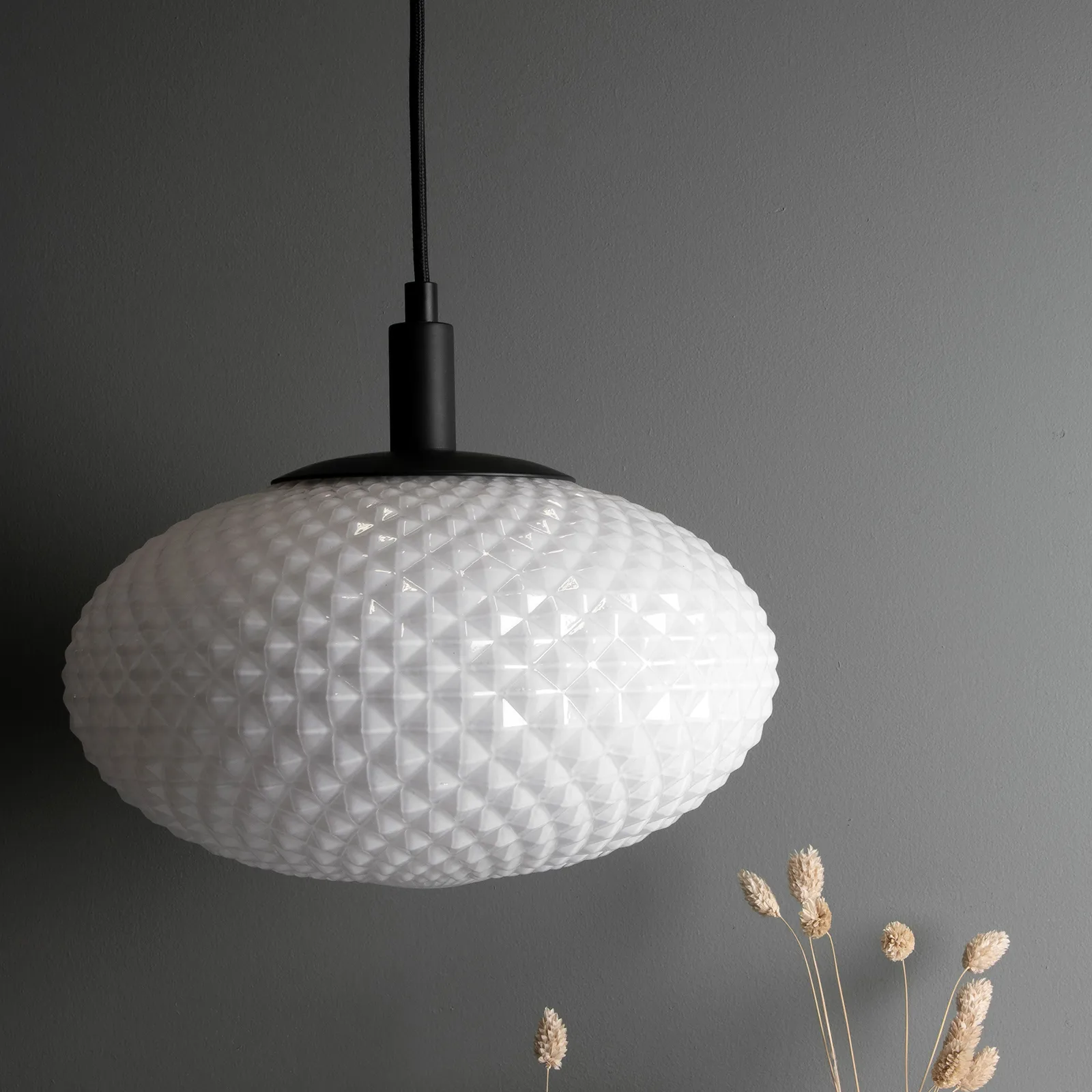 Lampadario Jackson Ø 28 cm, bianco-nero Globen Lighting