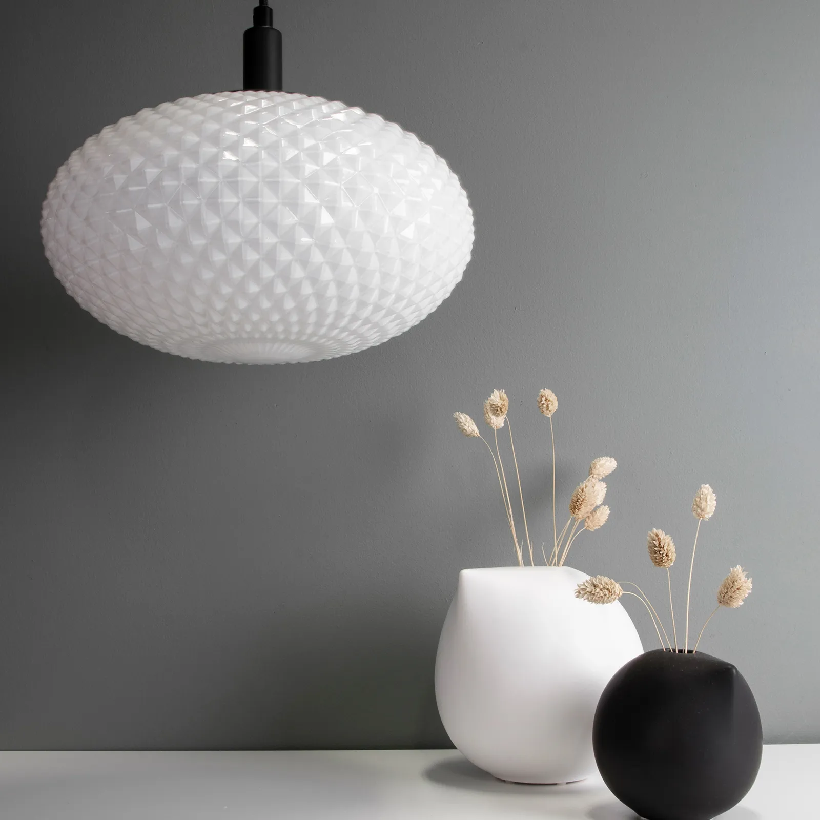 Lampadario Jackson Ø 28 cm, bianco-nero Globen Lighting