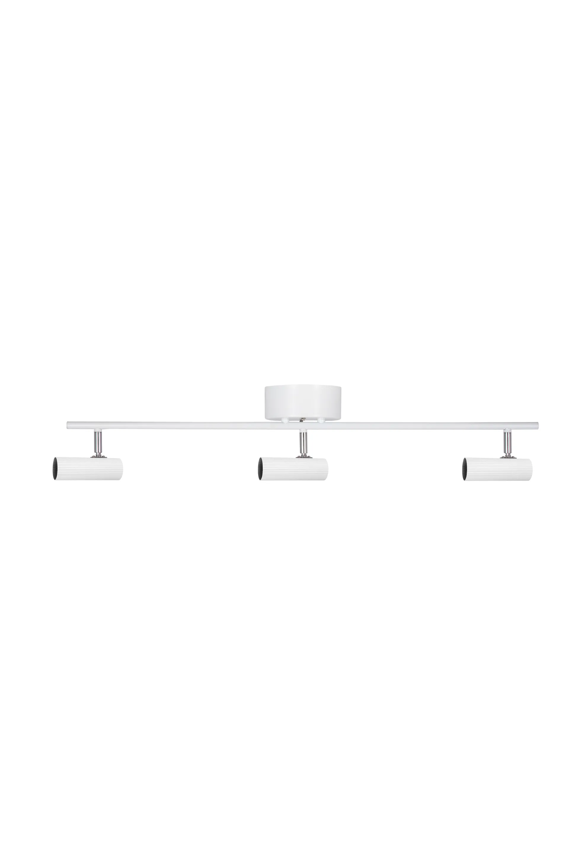 Lampadario lungo Hubble 3, Bianco - cromo Globen Lighting