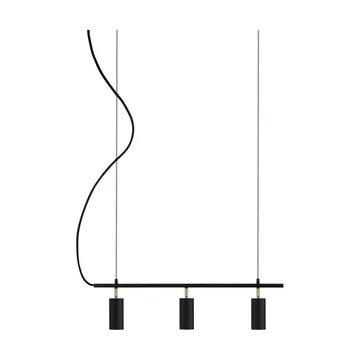 Lampadario lungo Hubble 3 - Nero - Globen Lighting
