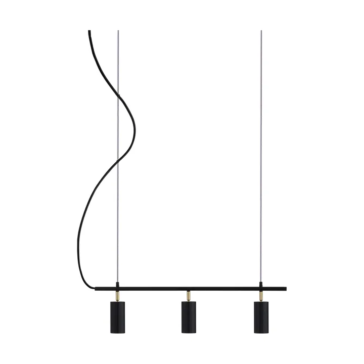 Lampadario lungo Hubble 3 - Nero - Globen Lighting