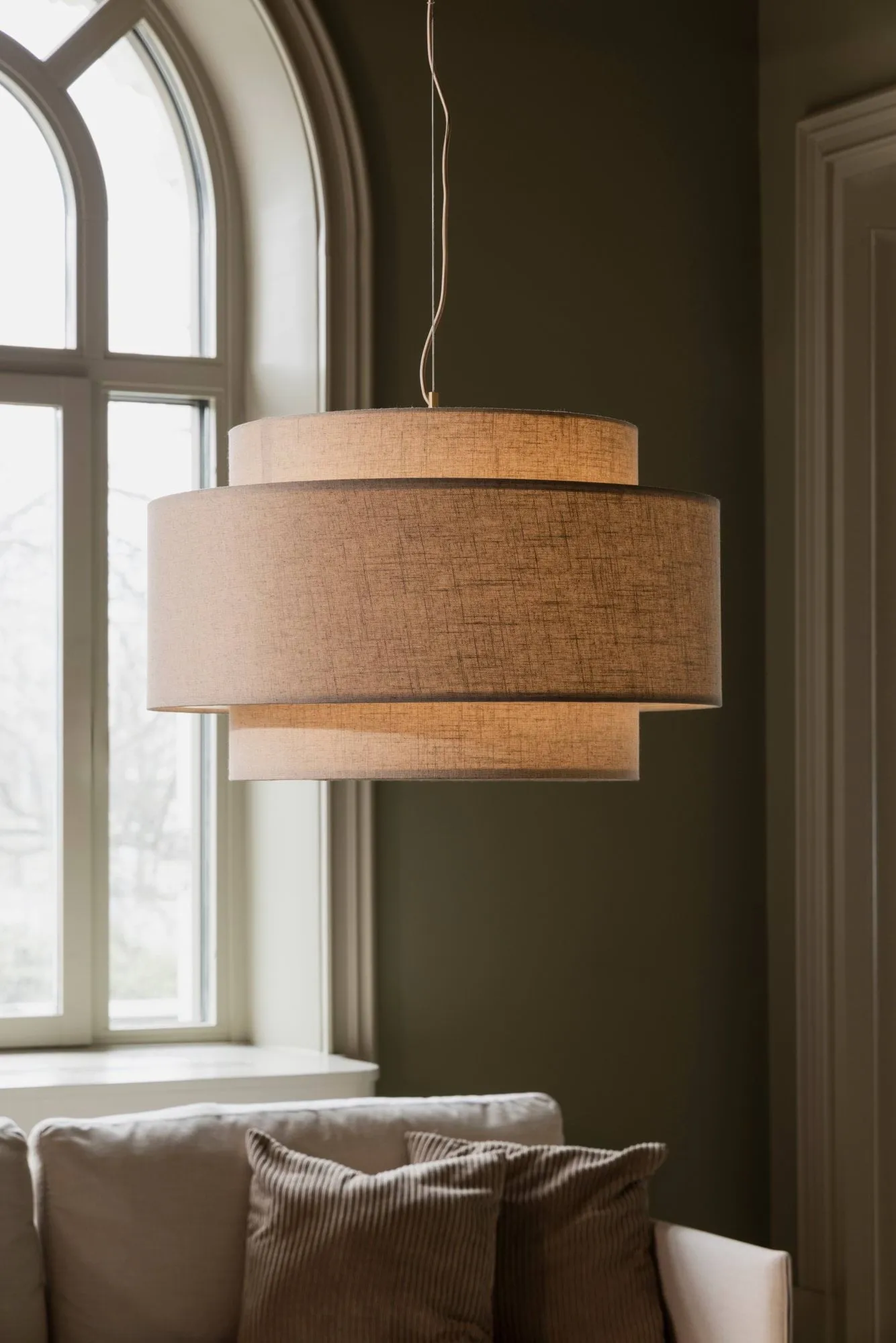 Lampadario Noah Ø70 cm, Beige Globen Lighting