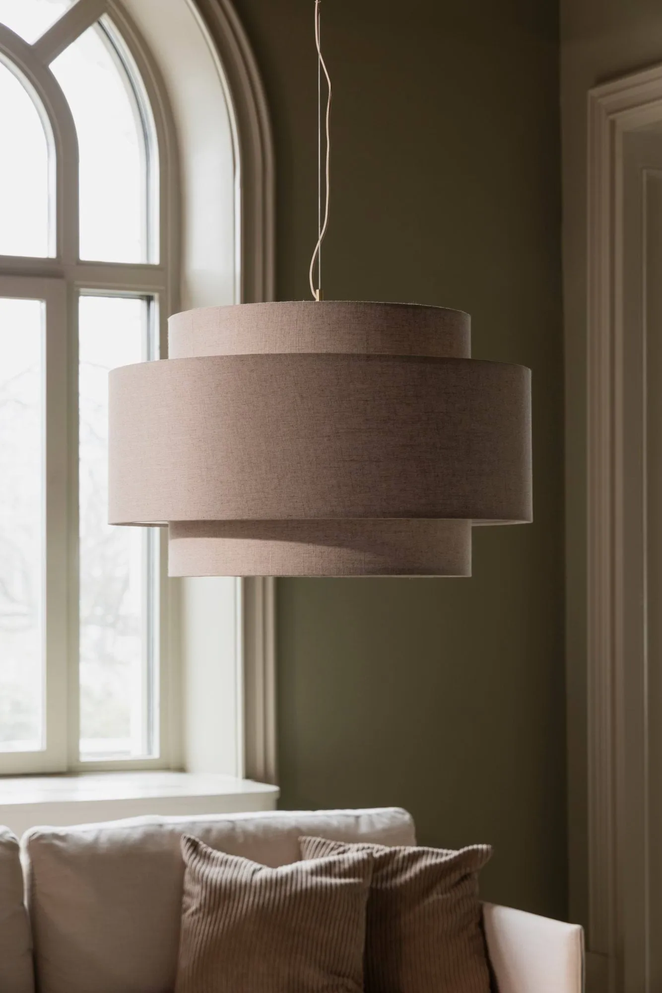 Lampadario Noah Ø70 cm, Beige Globen Lighting