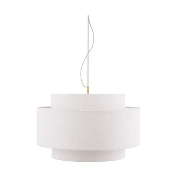 Lampadario Noah Ø70 cm - Bouclé bianco - Globen Lighting