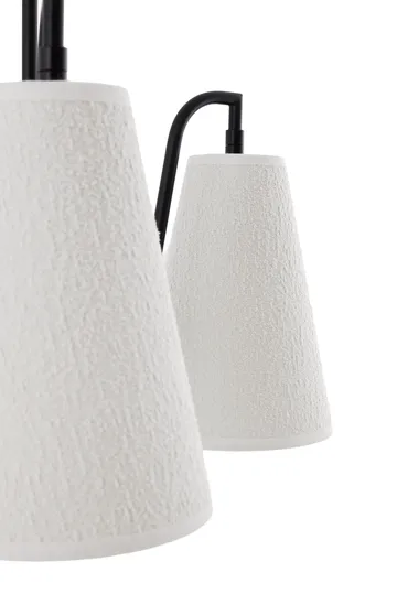 Lou lampada a sospensione - 3, Bouclé bianco-nero, 46x46 cm - Globen Lighting