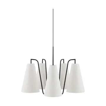 Lou lampada a sospensione - 5, Bouclé bianco-nero, 67x67 cm - Globen Lighting