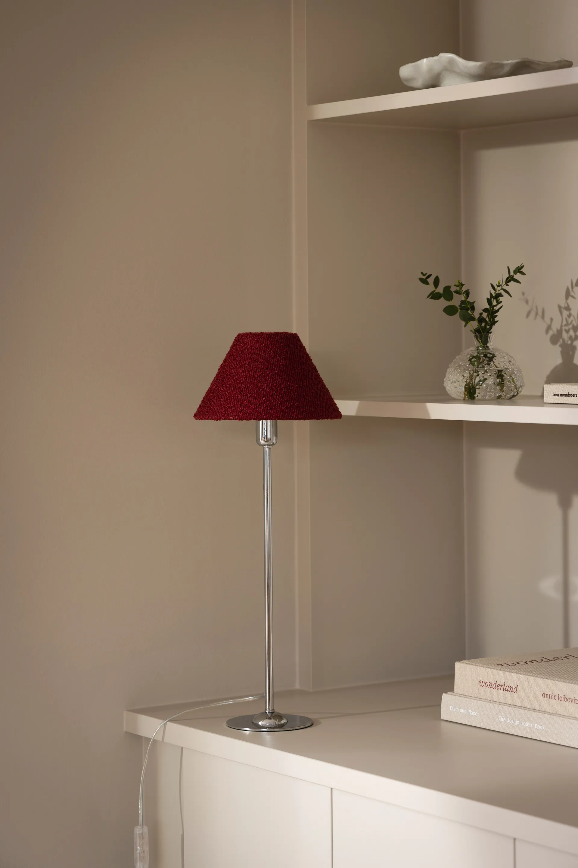 Paralume Iris 20, Bouclé bordeaux Globen Lighting