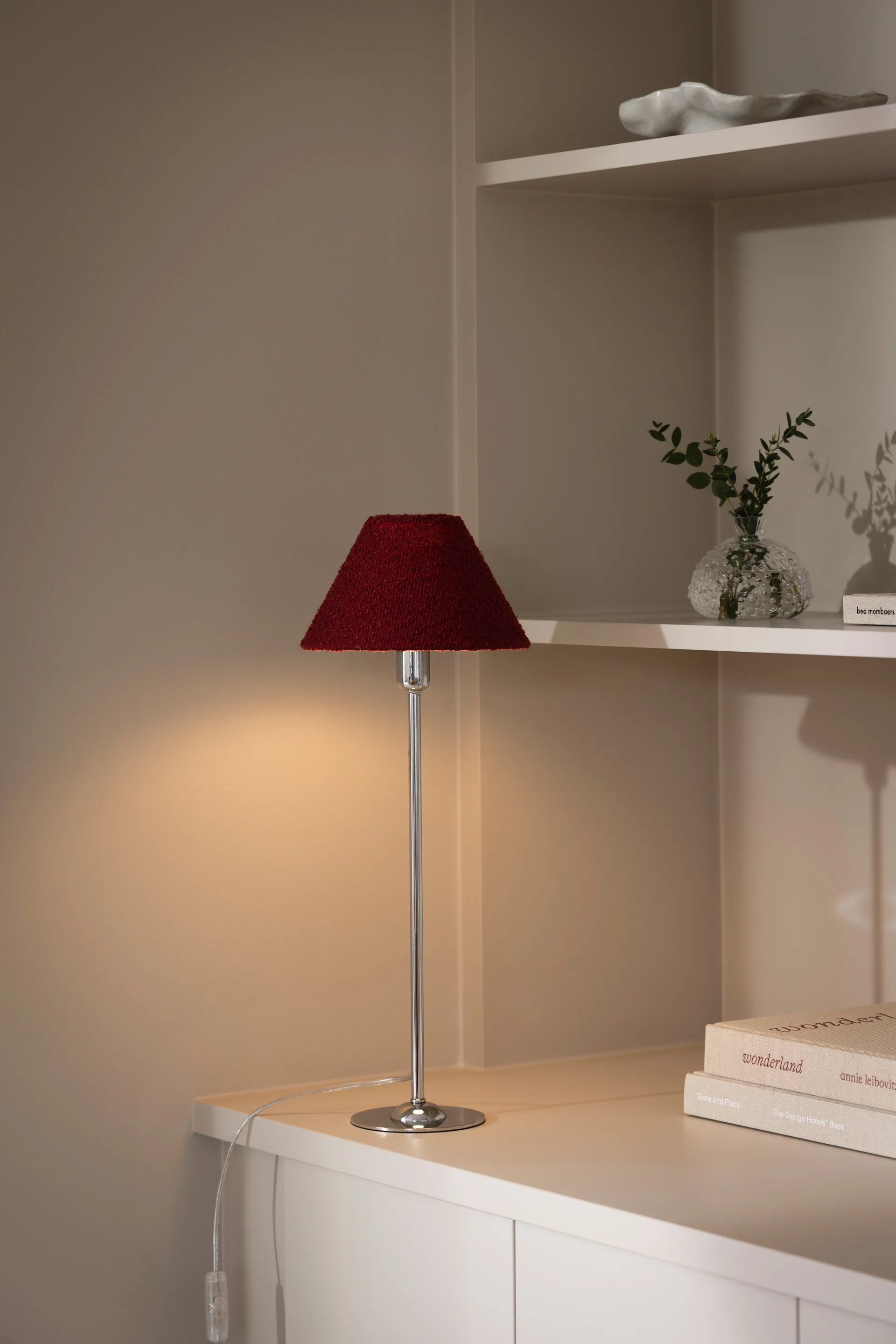 Paralume Iris 20, Bouclé bordeaux Globen Lighting