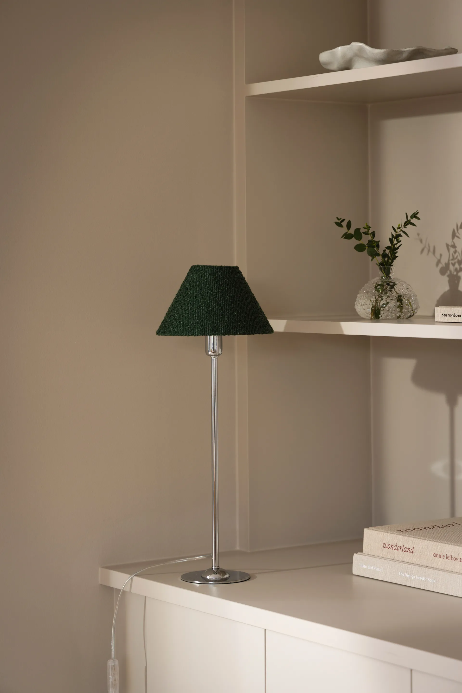 Paralume Iris 20, Bouclé verde muschio Globen Lighting