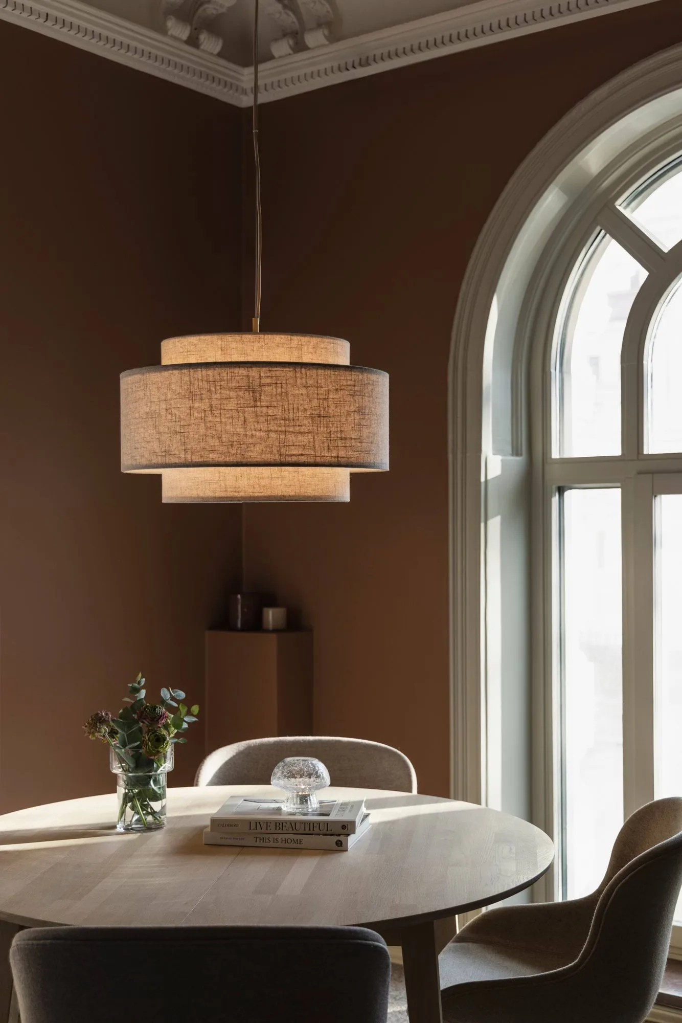 Pendente Noah Ø50 cm, Beige Globen Lighting