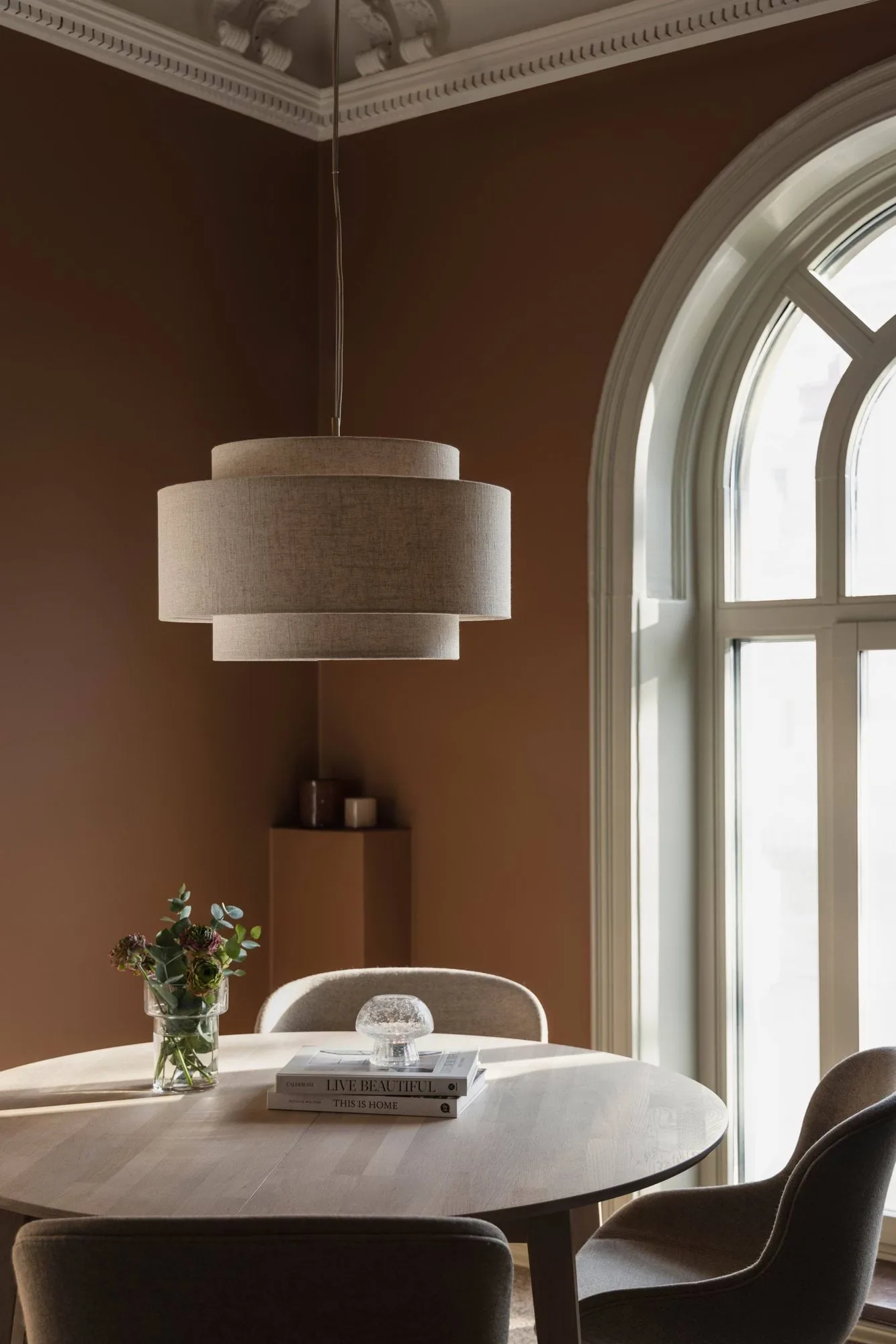 Pendente Noah Ø50 cm, Beige Globen Lighting