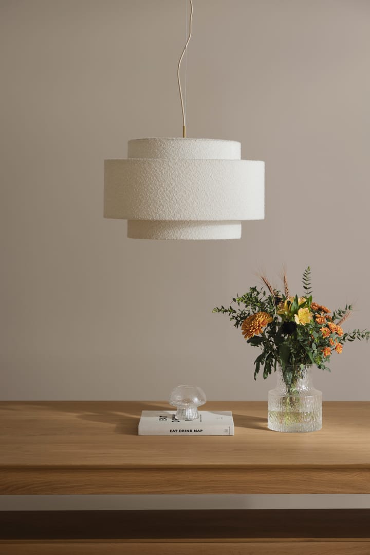 Pendente Noah Ø50 cm, Bouclé bianco Globen Lighting