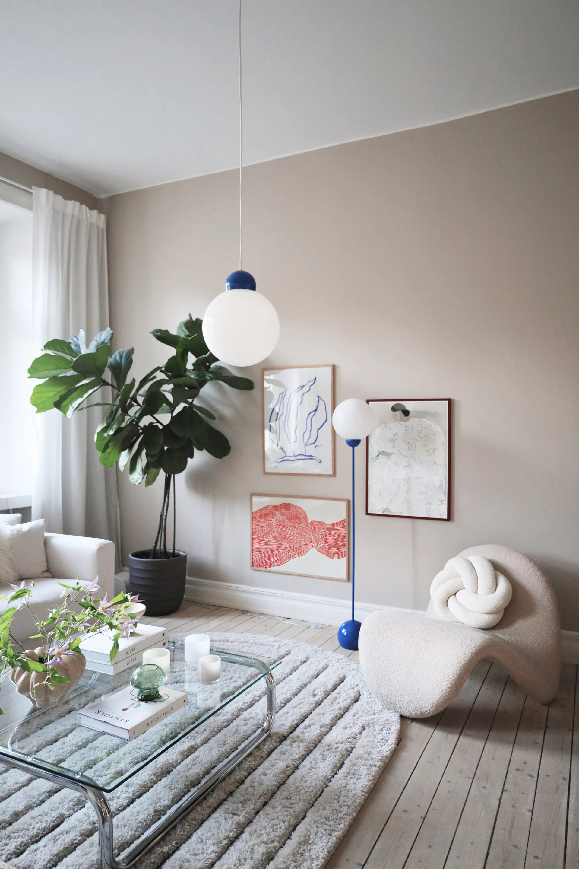 Pendente Ripley 25, Blu Globen Lighting